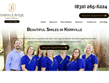 Tablet Screenshot of carrollbutlerdds.com